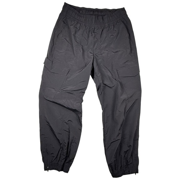 Old Navy Pants - Old Navy Quick Dry Pants Women‎ L Black High Rise Cargo Joggers Balloon Nylon